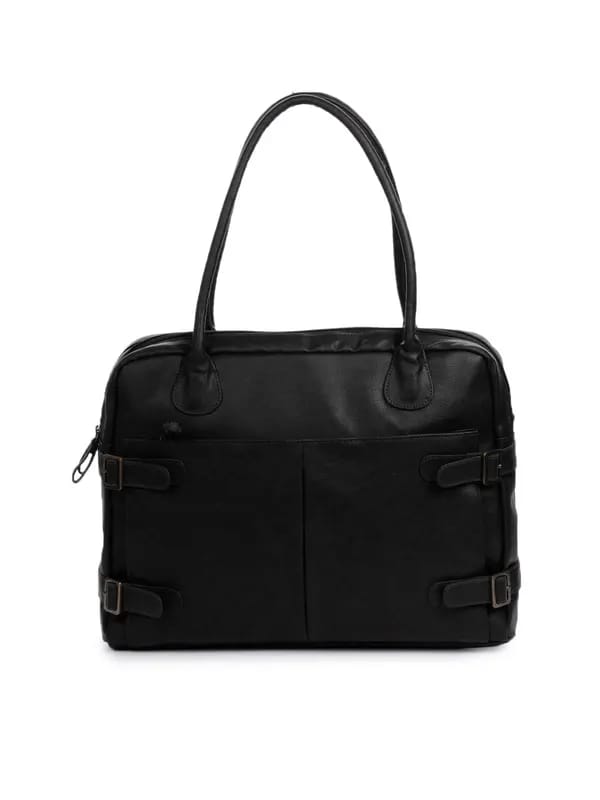 Baggit Women Map Gang Black Handbag