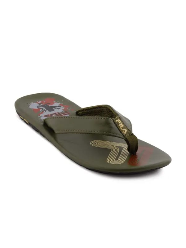 Fila Men Rambler Olive Flip Flops