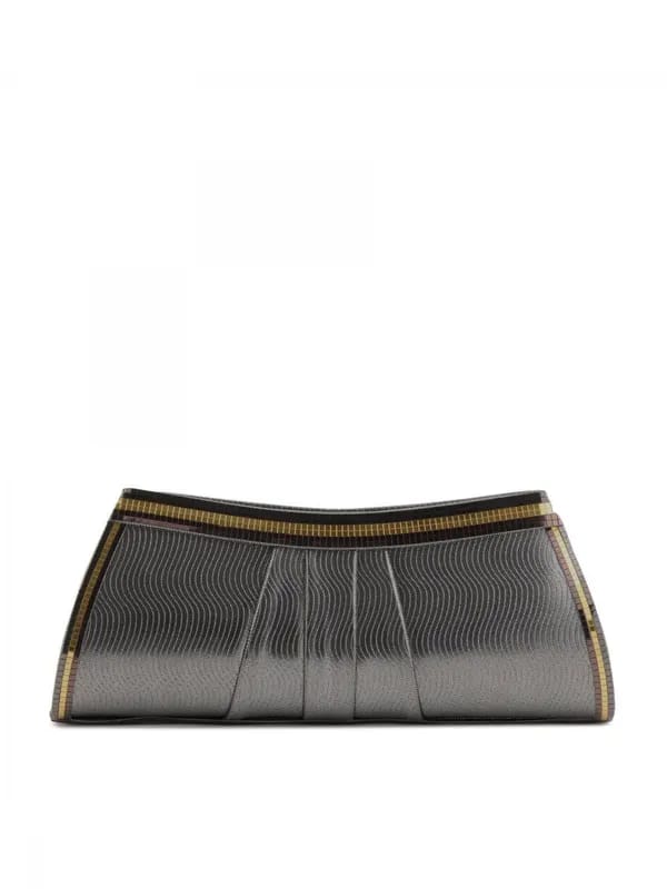 Spice Art Women Glass Silver Evening Clutch