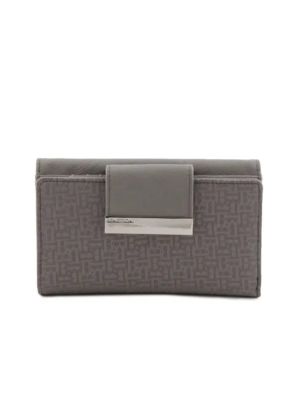 United Colors of Benetton Women Casual Grey Wallet