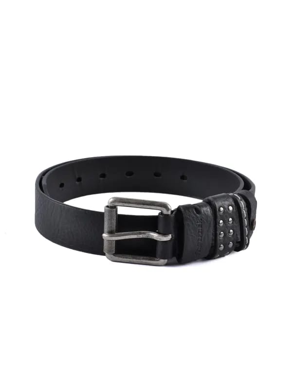 Fastrack Men Leatherette Black Belt