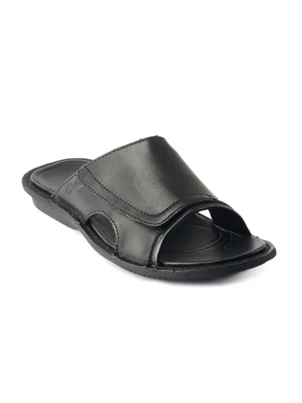 Clarks Men Black Leather Sandals