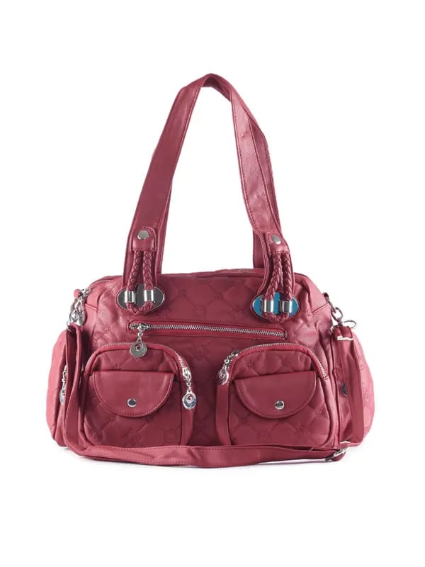 Kiara Women Small Pocket Maroon Handbag