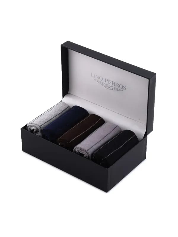 Lino Perros Men Pack of Five Striped Socks