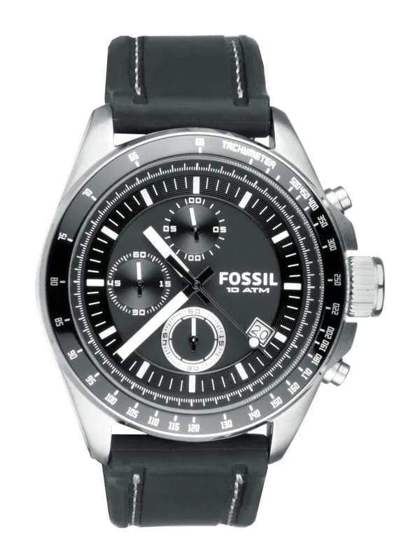 Fossil Men Black Dial Chronograph Watch CH2573