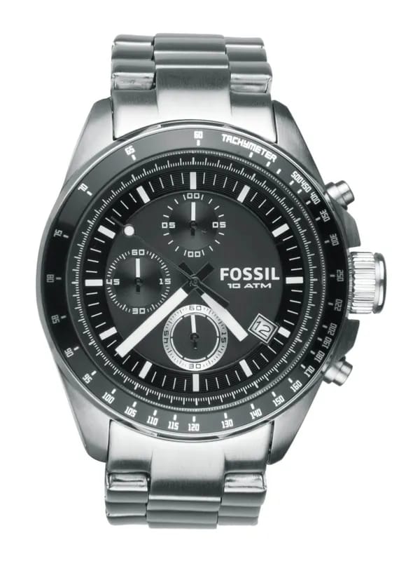 Fossil Men Black Dial Chronograph Watch CH2600