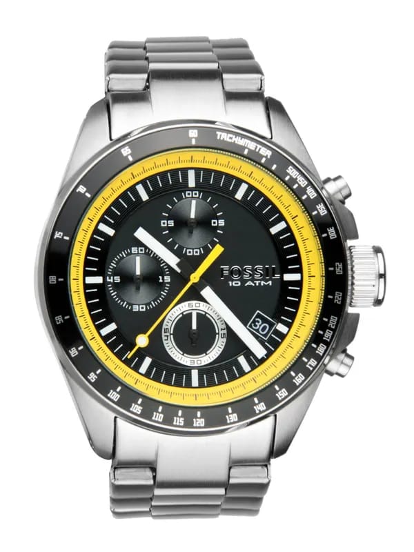Fossil Men Black Dial Chronograph Watch CH2674