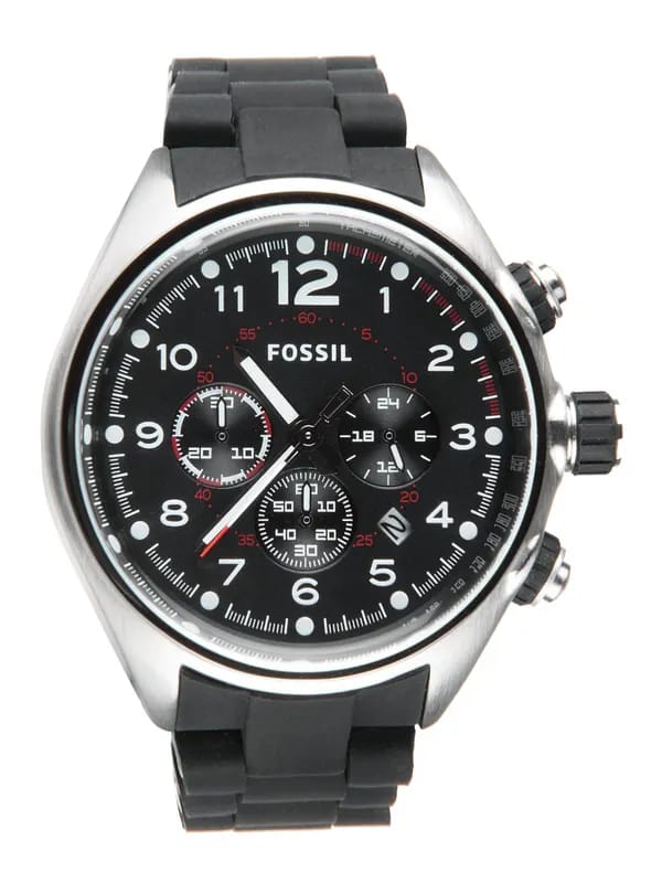 Fossil Men Black Chronograph Watch CH2697