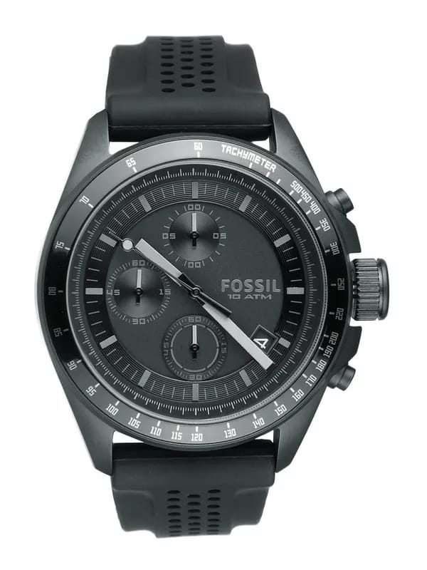 Fossil Men Black Chronograph Watch CH2703