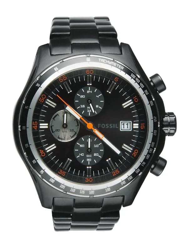 Fossil Men Black Dial Chronograph Watch CH2754