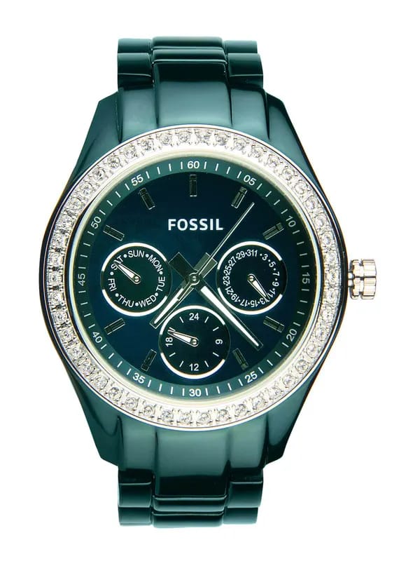 Fossil Women Green Dial Watch ES2951