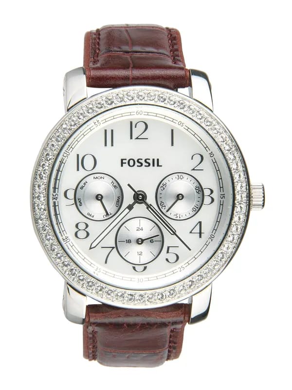 Fossil Women White Dial Watch ES2981