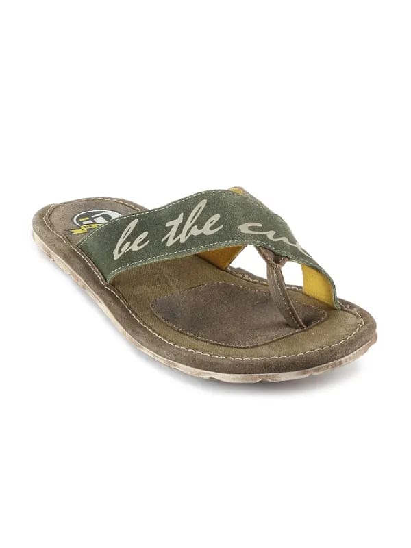 ID Men Green Casual Sandals