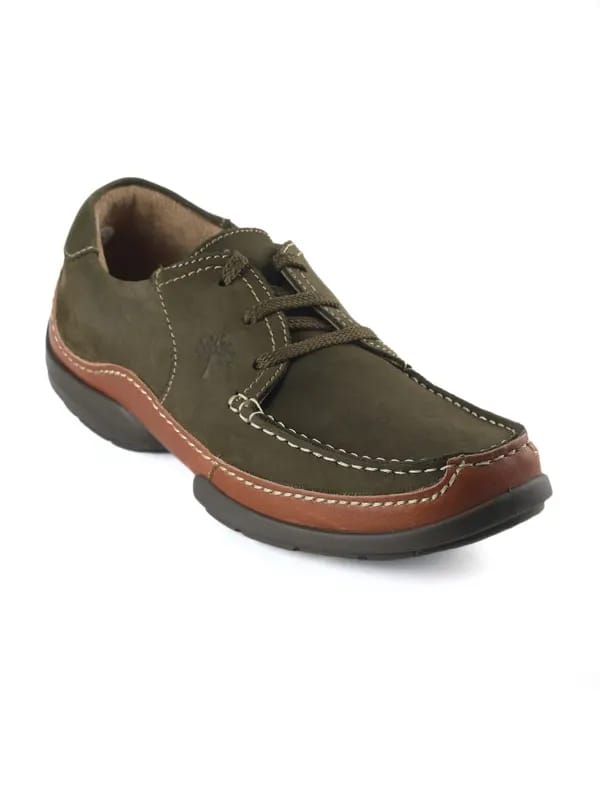 Woodland Men Olive Casual Shoes