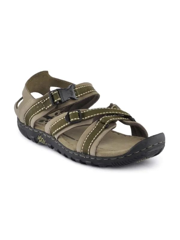 Woodland Men Olive Casual Sandals