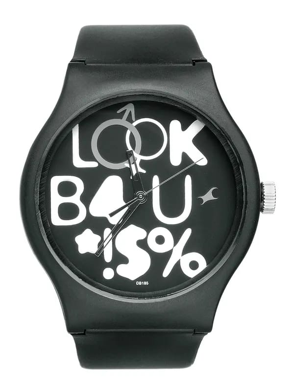 Fastrack Unisex Black Casual Watch