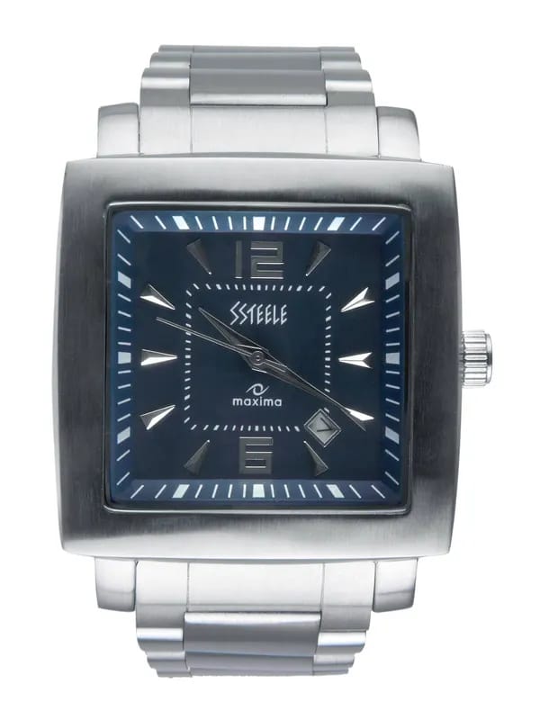 Maxima Ssteele Men Blue Watch