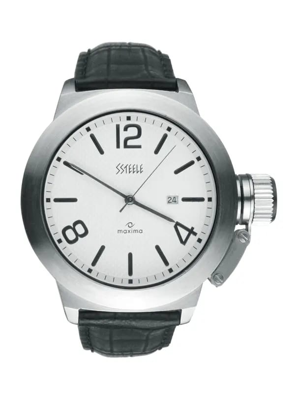 Maxima Ssteele Men White Watch