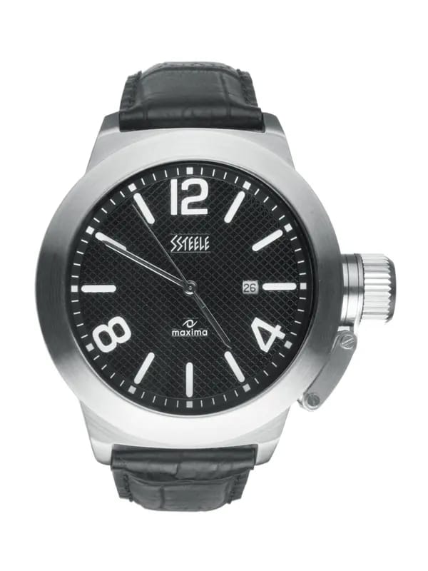 Maxima Ssteele Men Black Watch