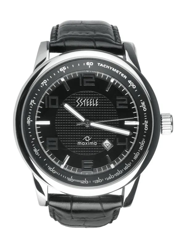 Maxima Ssteele Men Black Watch