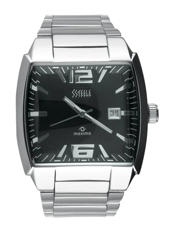 Maxima Ssteele Men Black Watch
