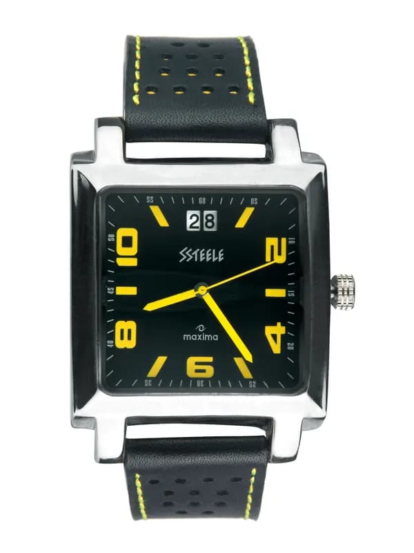 Maxima Men Black Dial Watch