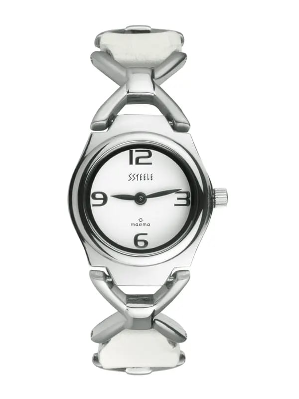 Maxima Women White Dial Watch