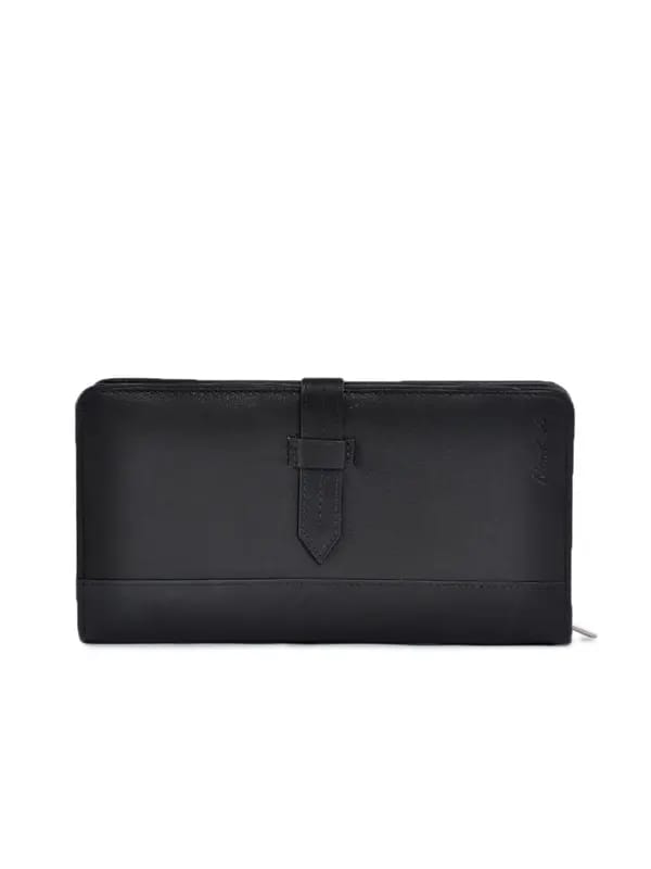 Newhide Black Unisex Travel Pouch Passport Holder