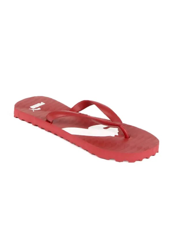 Puma Unisex Red Flip Flops