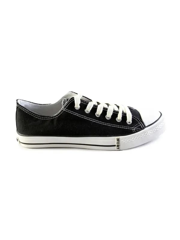 Numero Uno Men's Casual Black Canvas Shoe