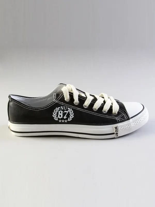Numero Uno Men's Casual Canvas Black Shoe