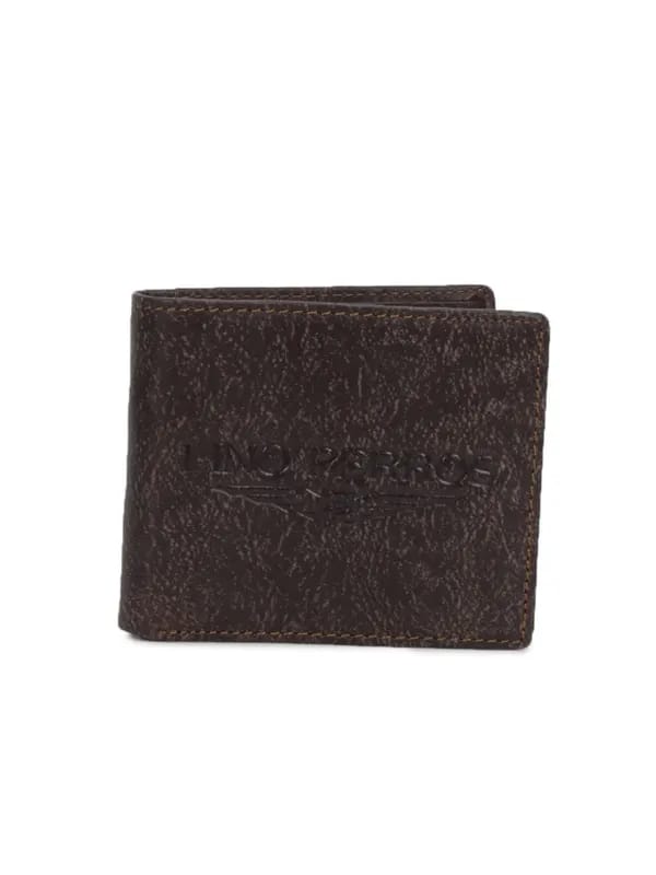 Lino Perros Men Leather Brown Wallet