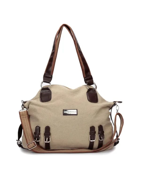 Lino Perros Women Jute Off White Handbag