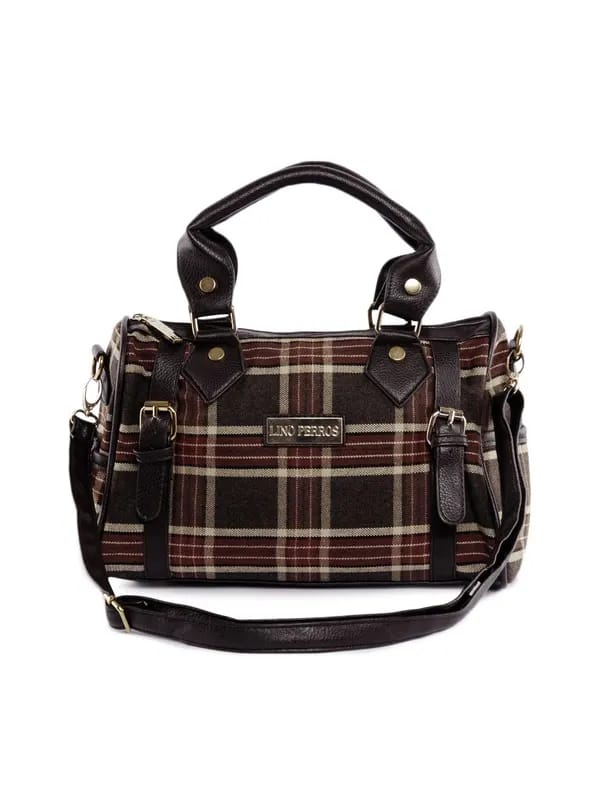 Lino Perros Women Brown and Red Handbag