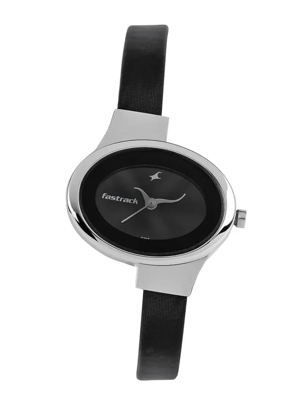 Fastrack Women Charcoal Grey Dial Watch N6015SL02