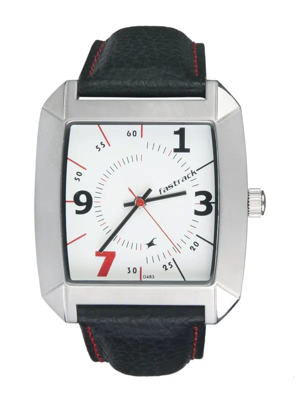 Fastrack Men White Dial Watch N9336SL01