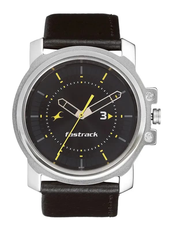 Fastrack Men Black Dial Watch NA3039SL02