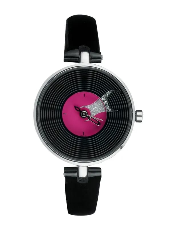 Fastrack Women Black Dial Watch NA6023SL01