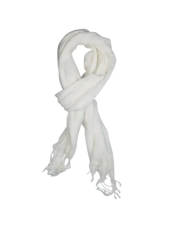 Femella Women White Scarf