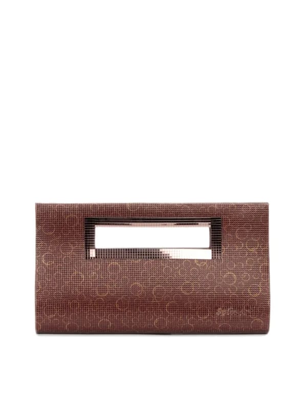 Spice Art Women Leatherette Brown Clutch