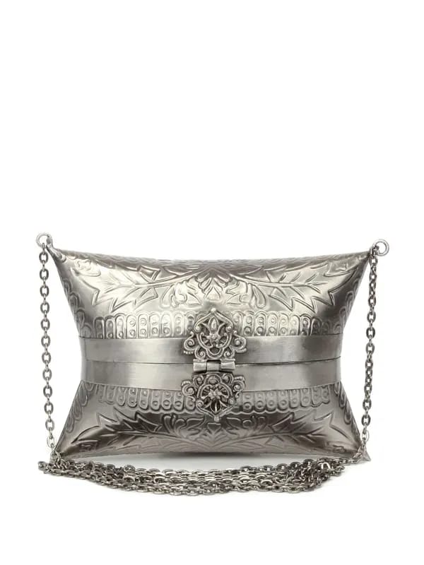 Yelloe Antique Metal Box Purse