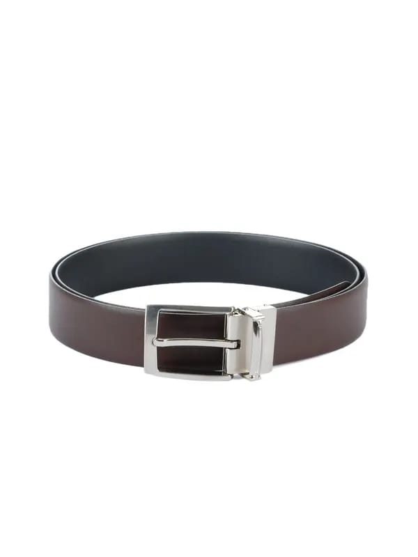 Bulchee Men Brown And Black Reversible Belt