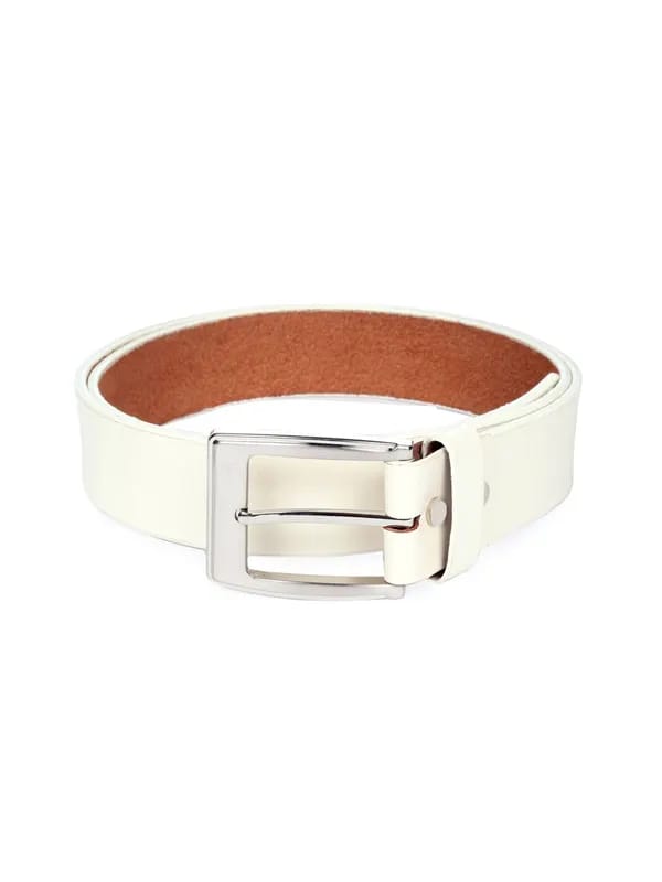 Bulchee Men Plain Jeans White Belt
