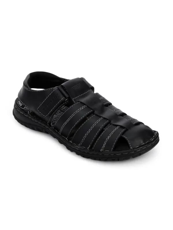 Red Tape Men Casual Black Sandals