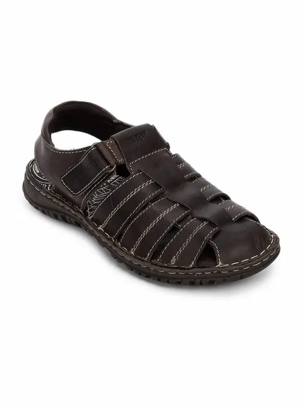 Red Tape Men Casual Brown Sandals