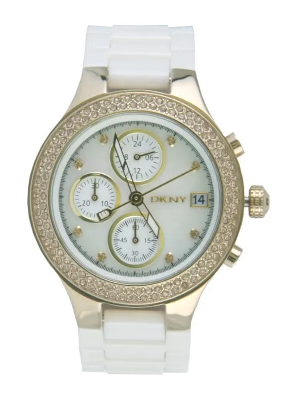 DKNY Women White Dial Chronograph Watch NY8102