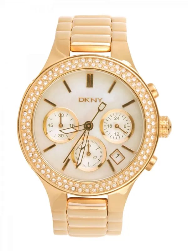 DKNY Women White Dial Chronograph Watch NY8080