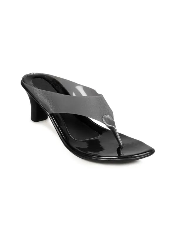 Catwalk Women Leather Formal Grey Heels