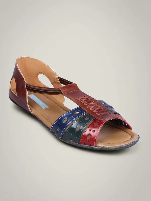 Catwalk Women Leather Brown Flats