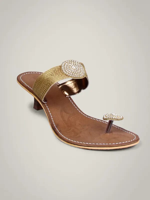 Catwalk Women Wedding Heeled Bronze Heels